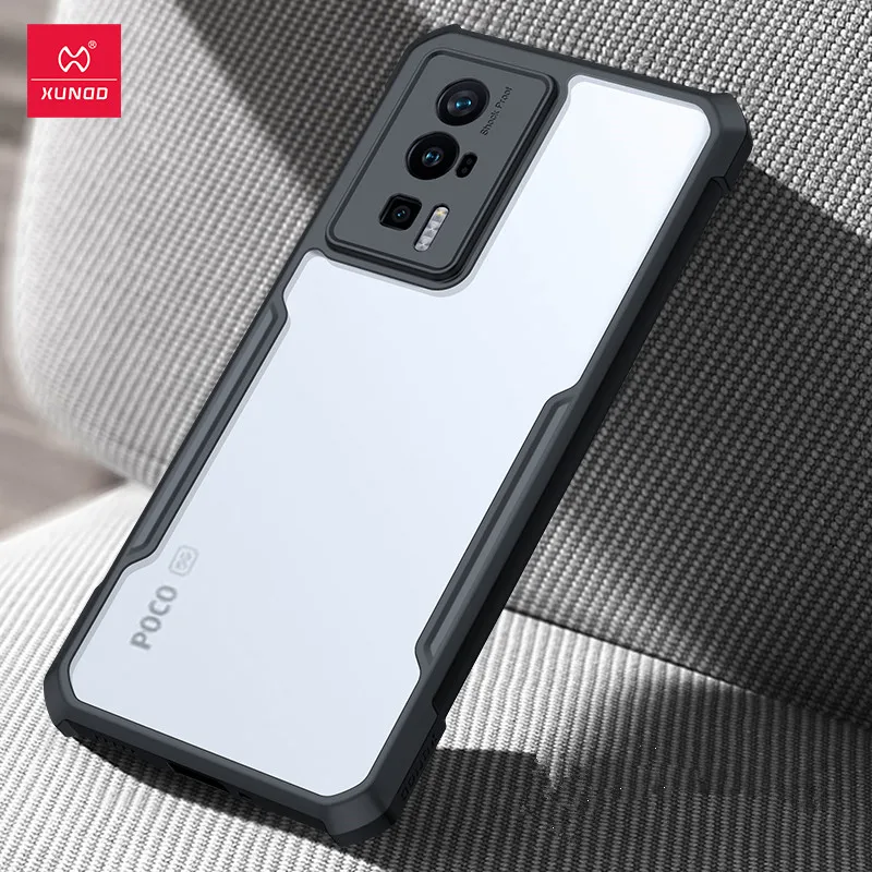 Xundd Phone Case For POCO F5 Pro Case Built-in Airbag Technology Anti-Fingerprint Enhanced Camera & Screen Protection