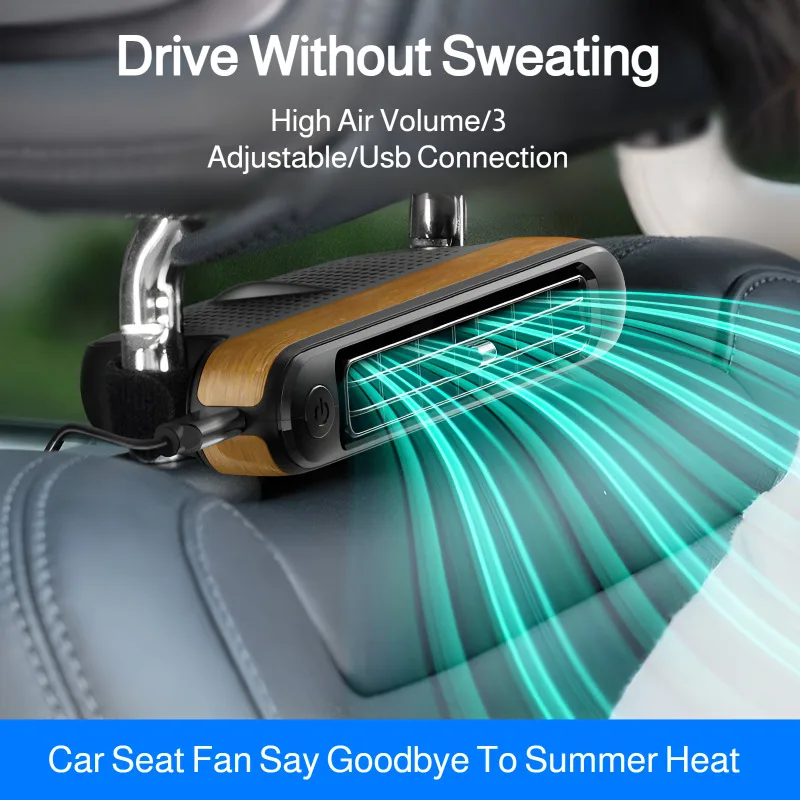 

Вентилятор автомобильного сиденья, подголовник переднего и заднего сиденья, охлаждающий вентилятор, 3-скоростной с независимым переключателем, вентилятор для декора салона автомобиля