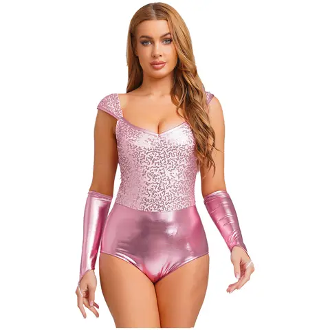 8 best sales चमकदार बॉडीसूट - №5