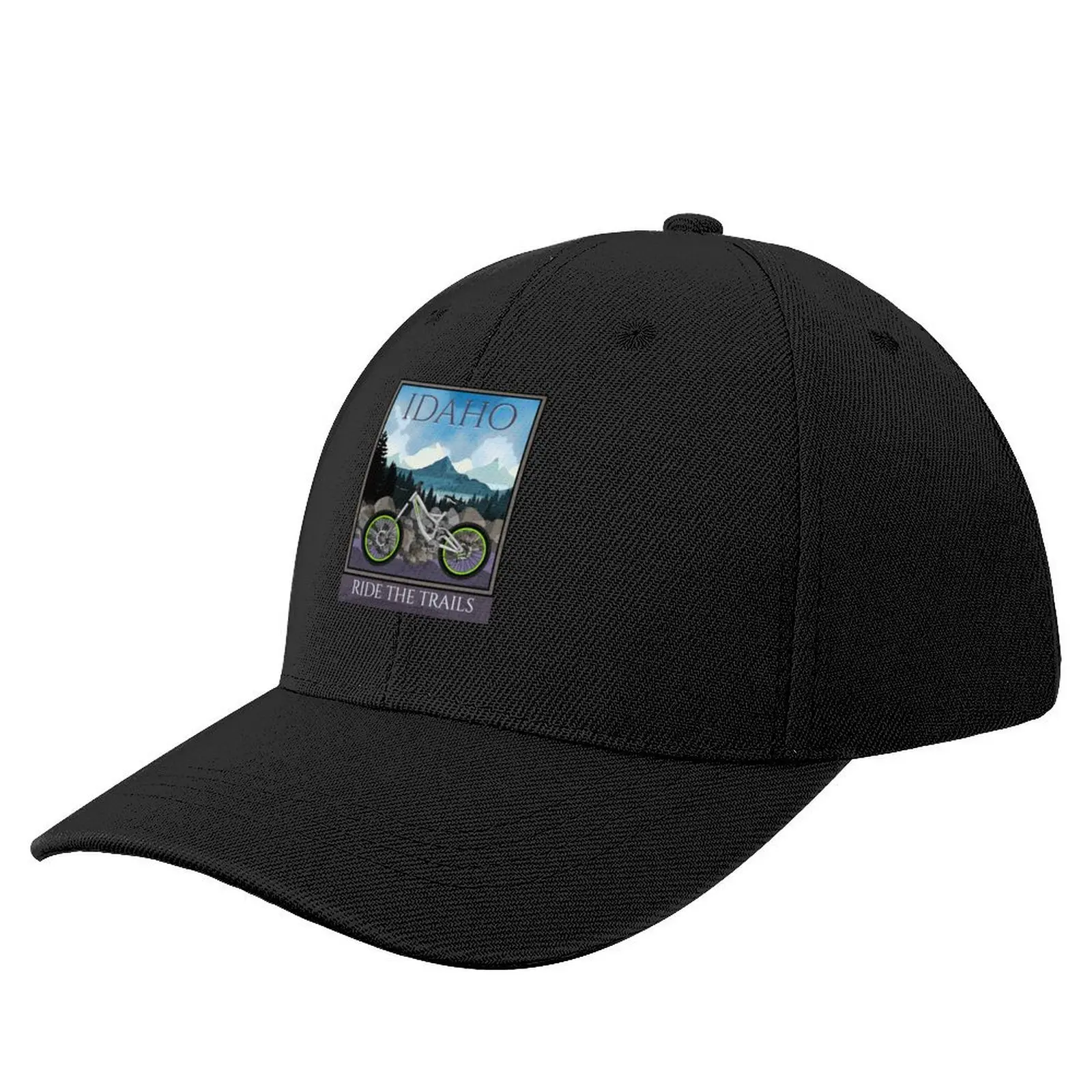 Mountain Biking - Ride Idaho Baseball Cap Sunscreen Sun Cap Elegant Women's Hats Men's