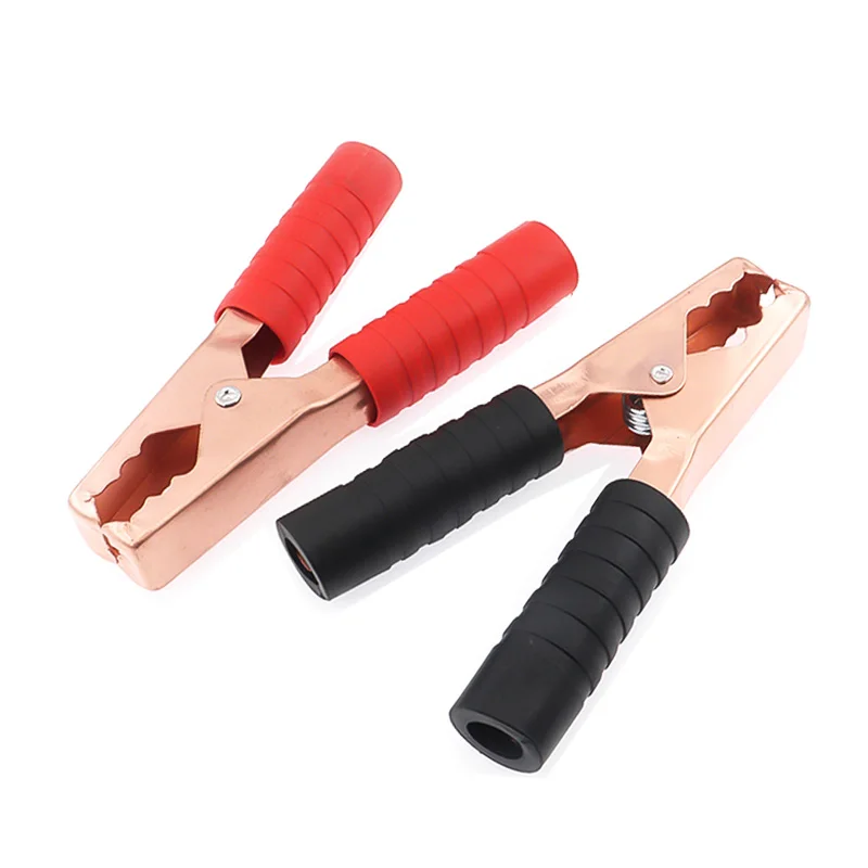 200A Alligator Clip High-Current Car Large Battery Test Crocodile Clamp Plug Power Car Accumulator Clip Connector Red Black