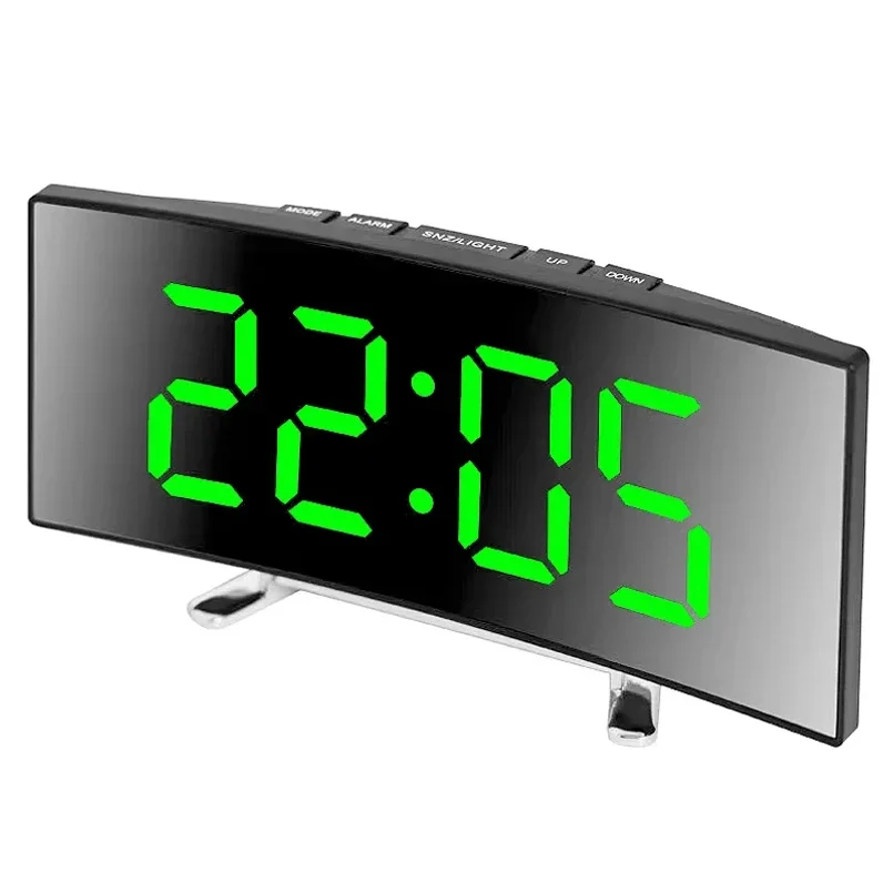 Latest Digital Clock LED Alarm Clock Bedroom Electronic Desktop Clock With Temperature Display Adjustable Brightness 12/24 Hours