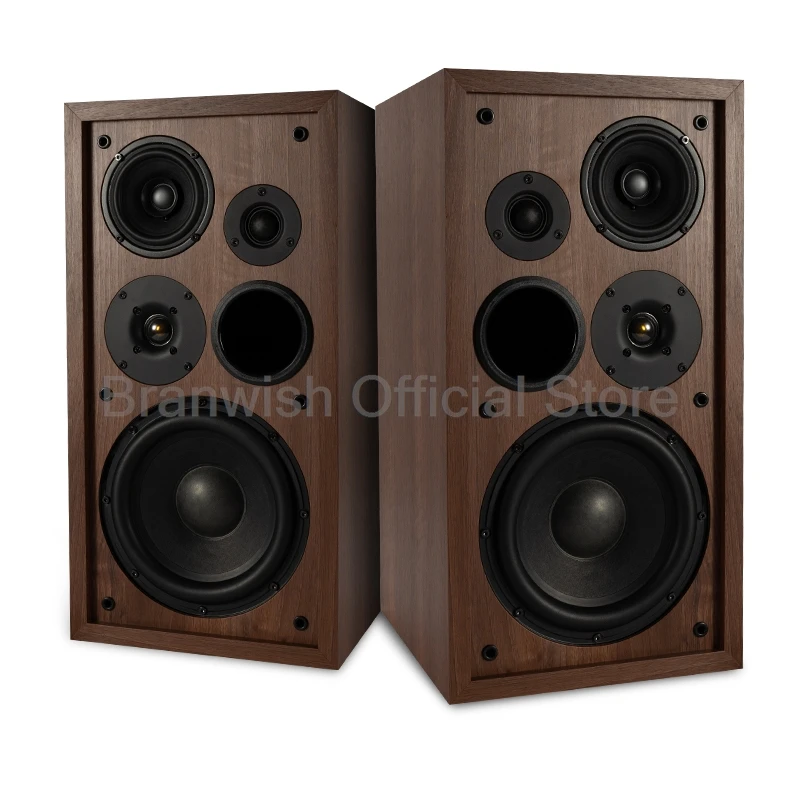 1Pc 8 Inch 200W Bookshelf Speaker 8 ohm Hifi Passive Speaker 3-Way Top Silk Film Tweeter Floor Fever Sound Box for Home Theather