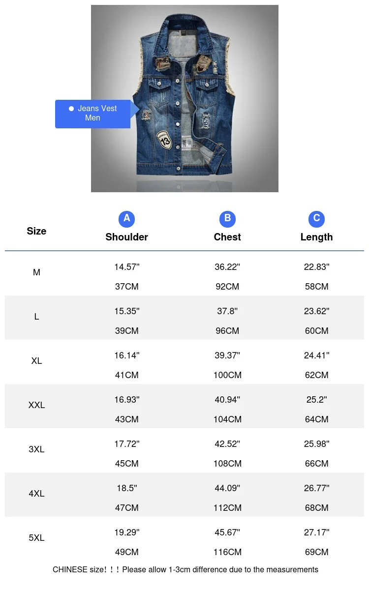 Spring Summer Men\'s Denim Vest Fashion Male Hip Hop Patch Hole Waistcoats Male Night Club Party Jeans Sleeveless Jacket Clothing