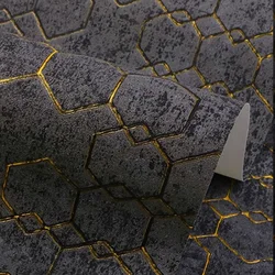 Nordic Industrial Loft Cement Grey Wallpaper Waterproof PVC Solid Color papel de parede 3D Embossed Grid Wallpaper Home Decor