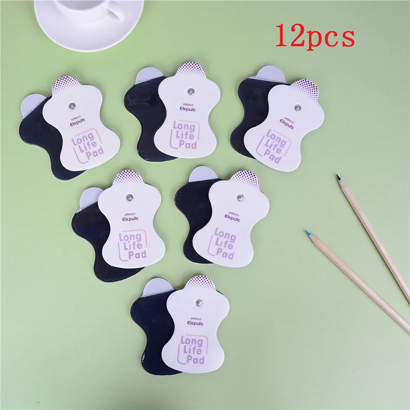 12pcs Self-adhesive Tens Electrodes Pads EMS Electric Muscle Stimulator Physiotherapy Accessories Low Frequency Massager Patches