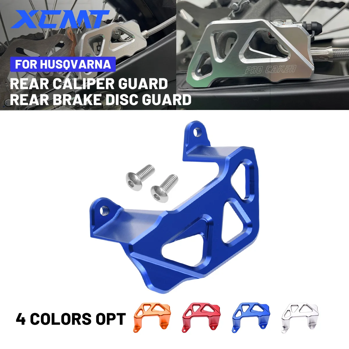 

CNC Aluminum Rear Brake Pump Protection Cover For Husqvarna TE FE FC TC FC250 FC350 FC450 125-501 For KTM XCW EXC SX SXF XC XCF