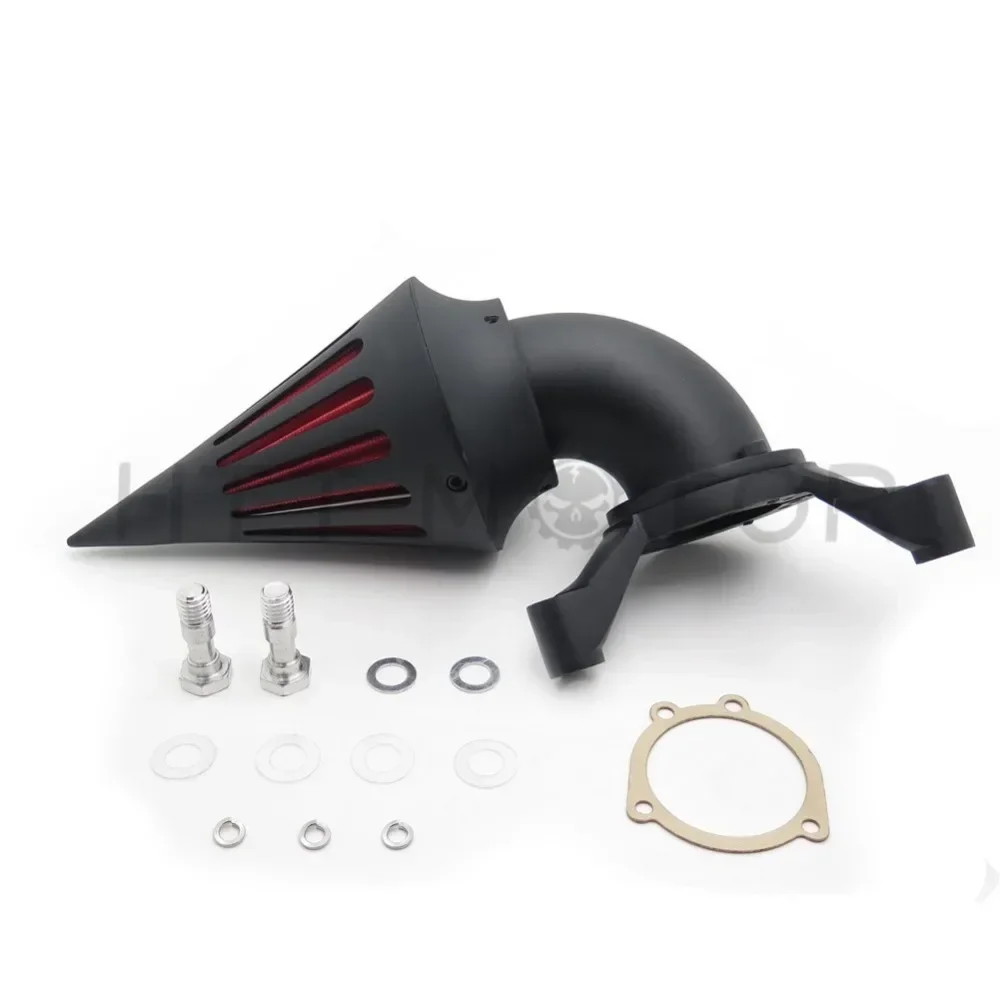 Motorcycle Spike Air Cleaner Intake Filter Kit For Harley Davidson 2004-2014 CV Carburetor Delphi V-Twin BLACK