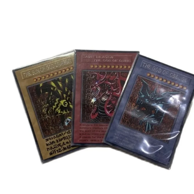 

Yu-Gi-Oh Secret Rare 20th/UTR The Winged Dragon of Ra/Obelisk the Tormentor/Slifer the Sky Dragon Gift Toy Card (Not Original)