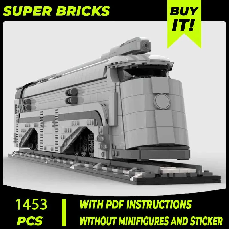 Bloques de construcción modulares para niños, ladrillos Moc técnicos, serie de trenes, modelo el motor eterno, regalos, juegos de bricolaje, ensamblaje