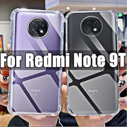 Soft Silicone Shockproof Clear Case for Xiaomi Redmi Note 9T Transparent HD Covers Shell for Redmi Note9T 6.53