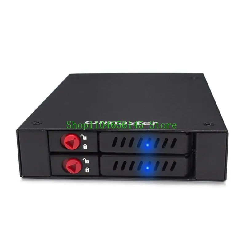 

OImaster 2-зонный 2,5-дюймовый жесткий диск SATA HDD SSD, объединительная плата для мобильной стойки с функцией блокировки ключа, поддержка Hot-swa
