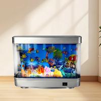 Aquarium Mood Lamp Night Light 5W Desktop Ornament Gifts LED Lights Night Light for Holidays Indoor Desktop Bedroom Birthdays