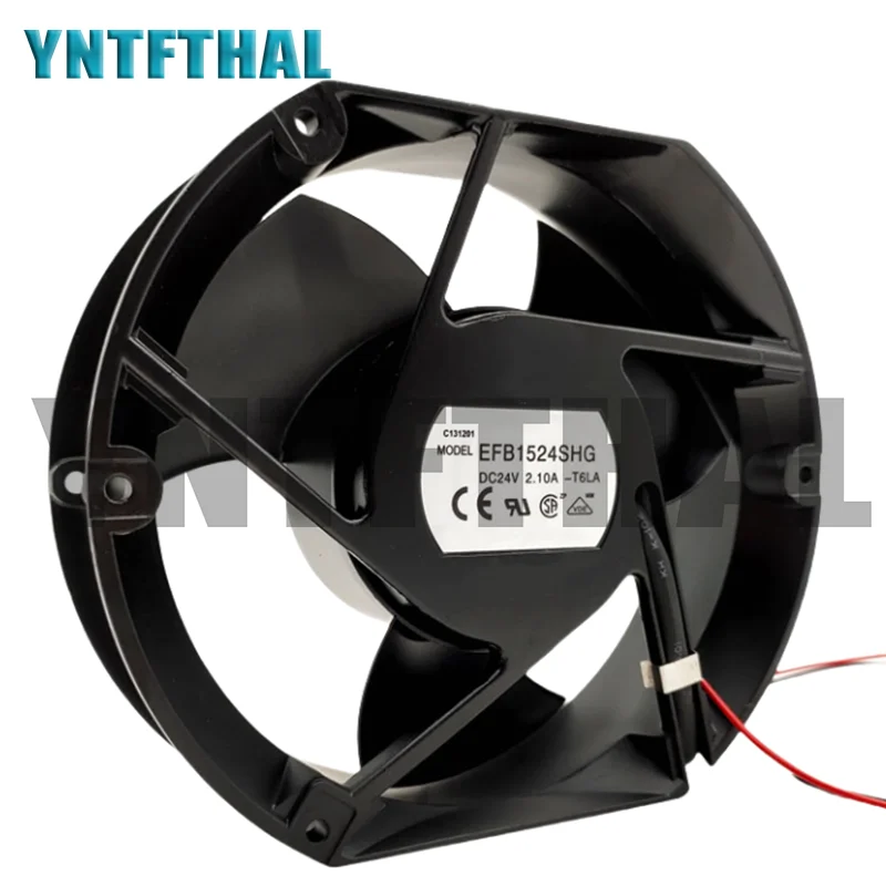 EFB1524SHG  DC24V 2.1A 172*150*51MM 17250 17CM High Speed Axial Cooling Fan