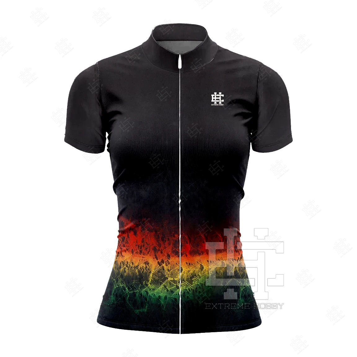 EXTREME HOBBY Summer Women Short Sleeve Cycling Jersey Cycling Team Outdoor Sports Tops Mtb Bike Sportswear Breathable