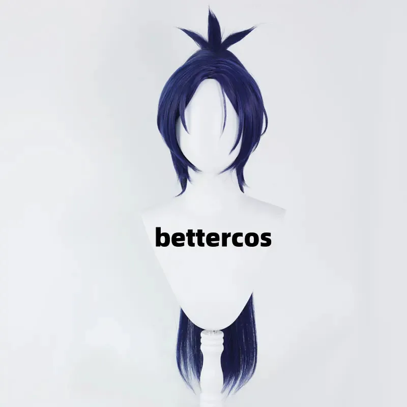 

Anime HITMAN REBORN! Rokudou Mukuro Cosplay Wig Short Heat Resistant Halloween Wigs + Wig Cap