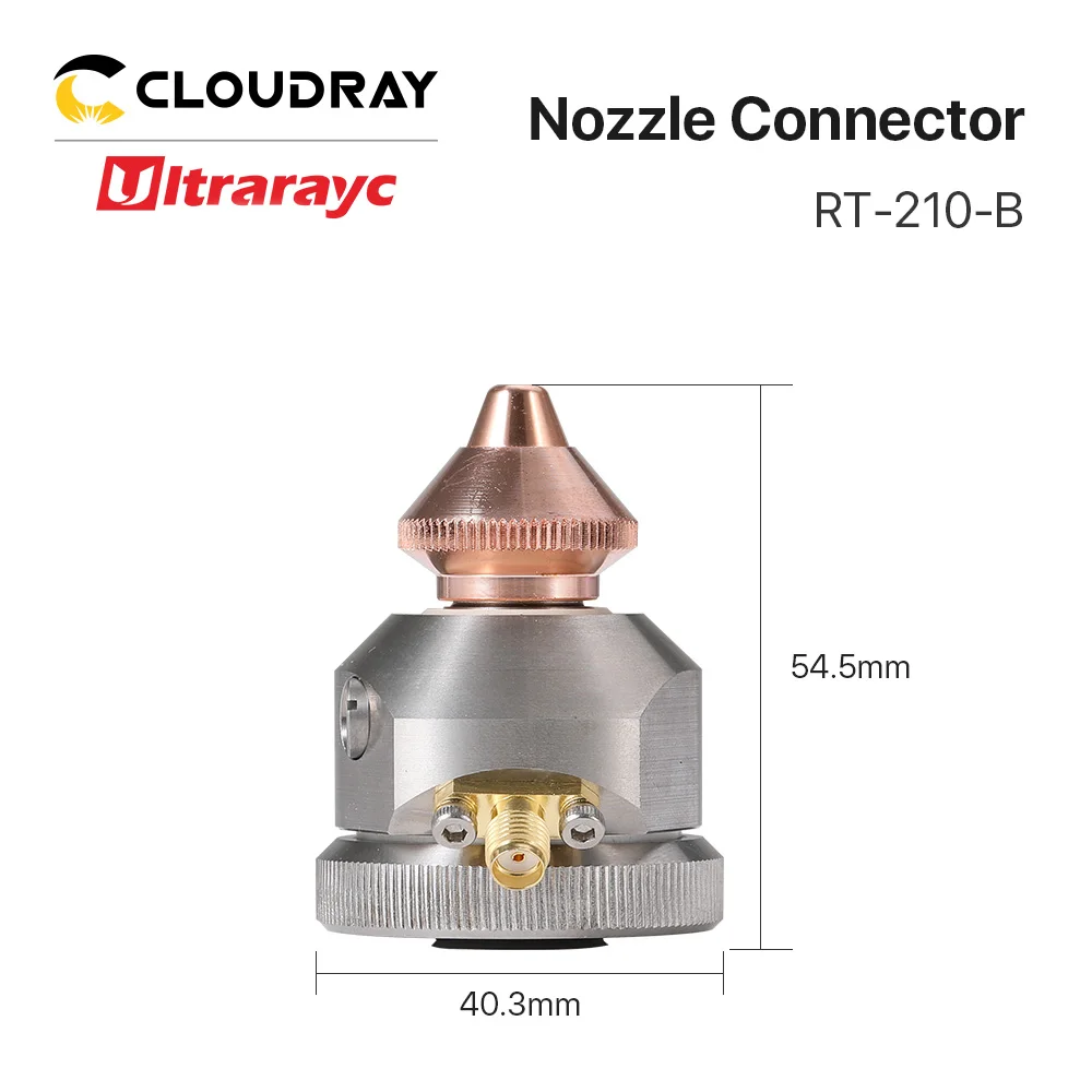 Ultrarayc raytool فوهة موصل ل raytool BT210S الفولاذ المقاوم للصدأ رأس تقطيع ليزر السيراميك الاستشعار جزء