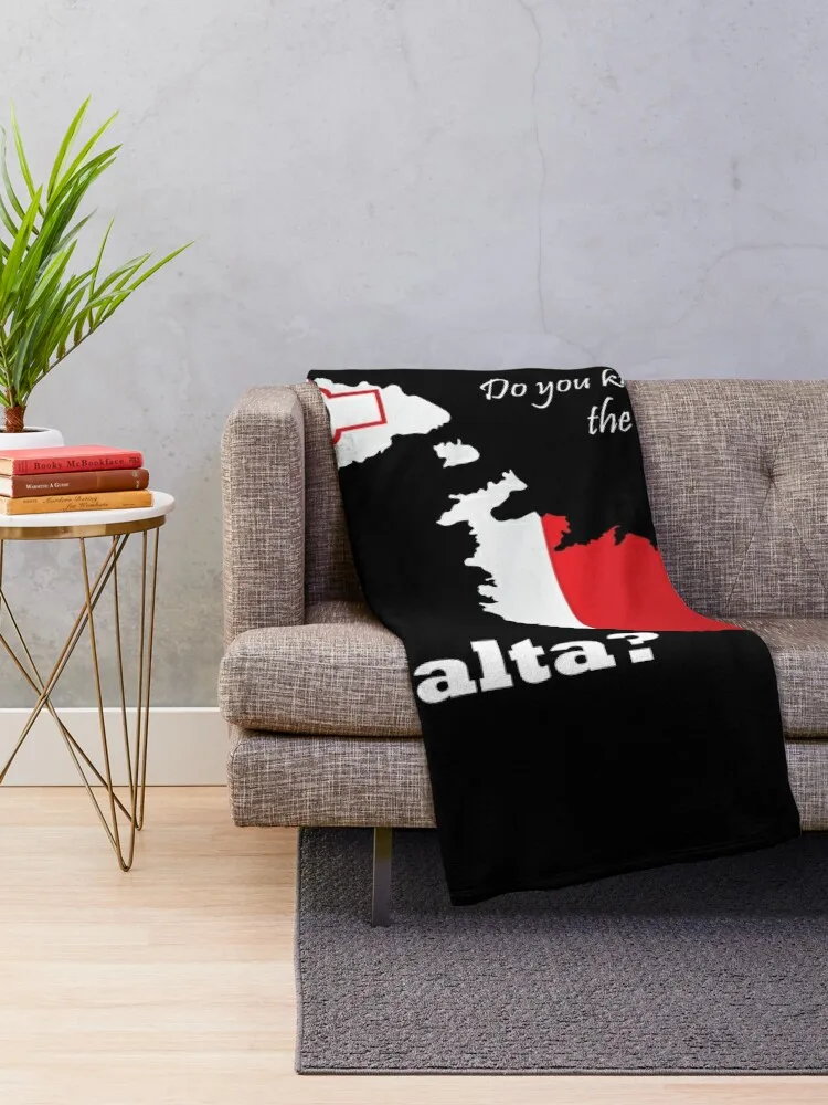 Do you know the capital of Malta? Country specific t-shirt Throw Blanket Summer Beddings Polar Flannel for babies Blankets