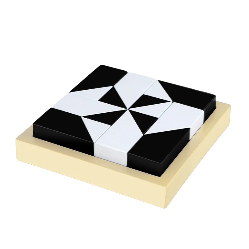 เกมกระดานปริศนา3D สำหรับเด็กเกมกระดานฝึกจินตนาการคณิตศาสตร์ของเล่นเพื่อการศึกษาของขวัญสำหรับเด็ก