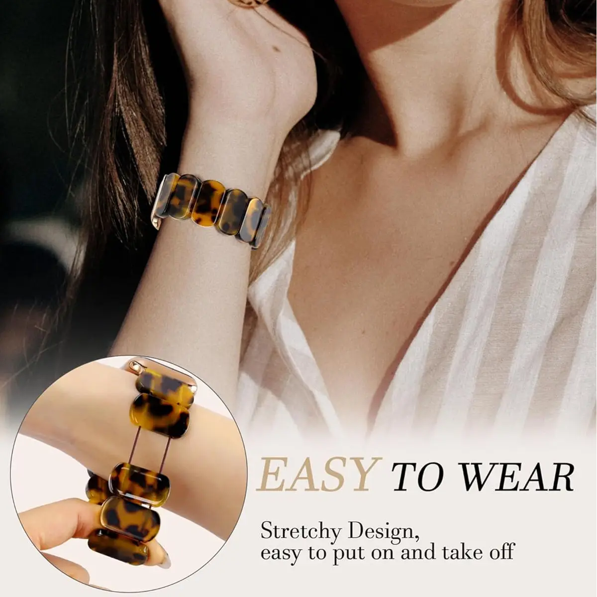 Armband kompatibel mit Samsung Galaxy Watch 9 8 44mm 40mm, Harzarmband für Samsung Galaxy Watch 8 Classic 46mm Damenarmbänder – Detail 5