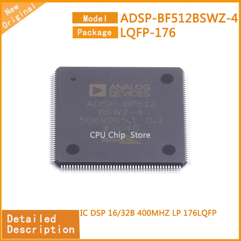 

5Pcs/Lot New Original ADSP-BF512BSWZ-4 ADSP-BF512 IC DSP 16/32B 400MHZ LP 176LQFP