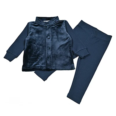 Familien-Shabbos Samt-Set Mädchenkleid Passendes T-Shirt Baby 2-Teiliges Set Langarm Kinderkleidung Blumenkragen und Knöpfe – Detail 22