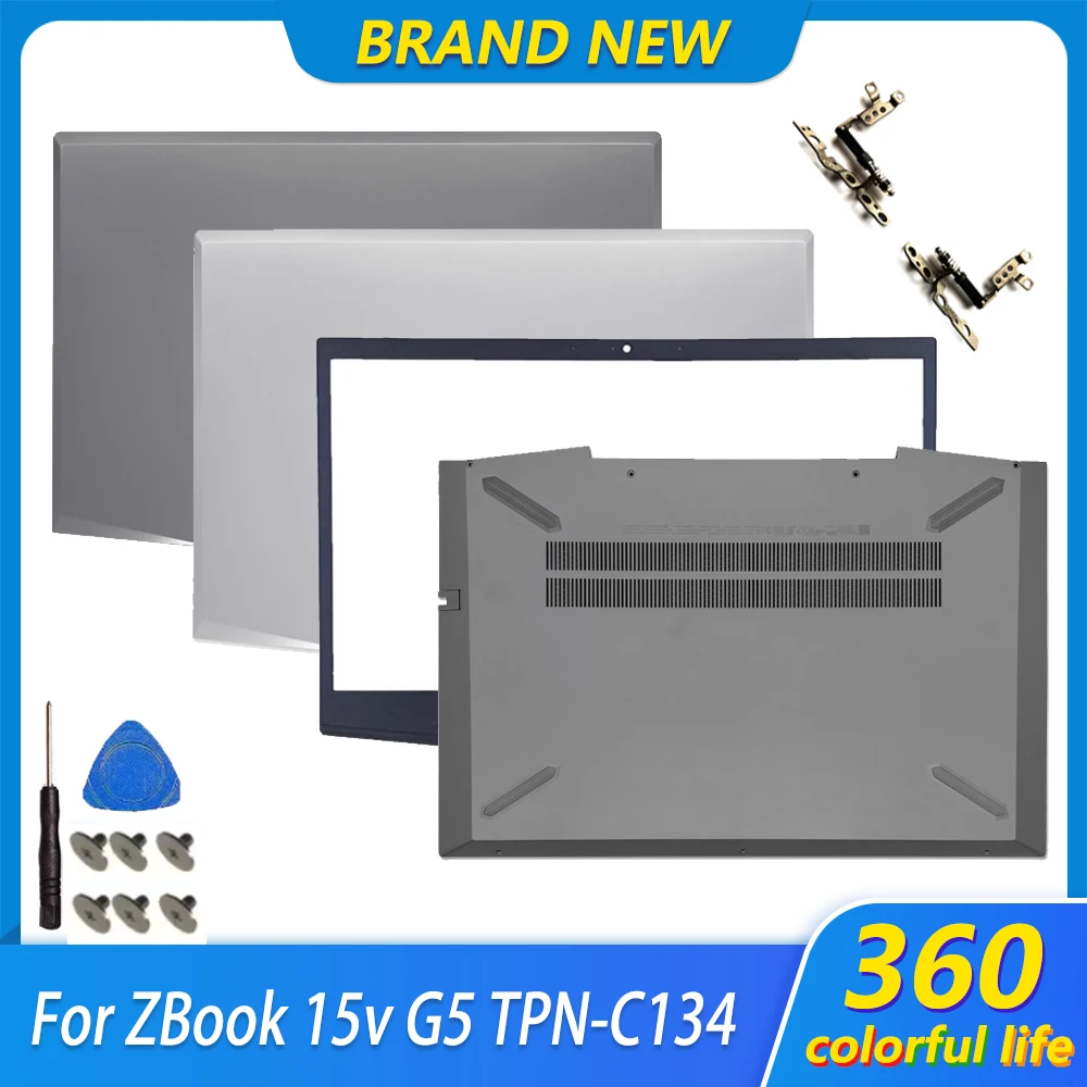 Novo para zbook 15v g5 zan 99 g1 TPN-C134 portátil tela lcd traseira capa superior moldura frontal inferior caso dobradiças habitação