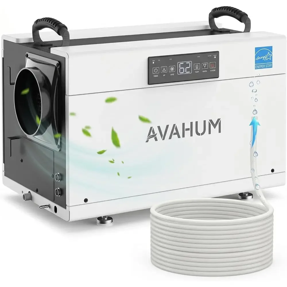 

5-Year Limited Warranty Crawl Space Dehumidifier 155 Pint with Pump for Basements,Commercial ducted Dehumidifiers with Drain Hos