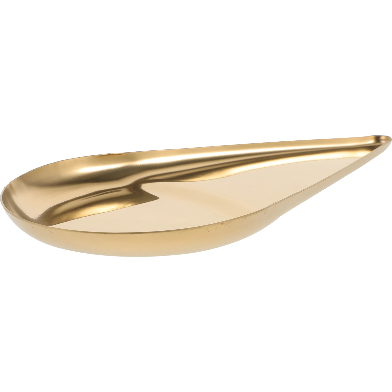 

Stainless Steel Jewelry Tray Water Drop Design Storage Organizer Desktop Accessories Holder Earring Necklace Ring Display Tray