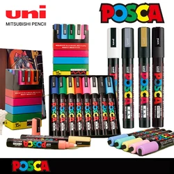 Uni POSCA Marker Hot Sale Combine Full Set PC-1M/3M/5M/8K/17K Non-Toxic Permanent Manga pinturas con pigmentación posca rotulado
