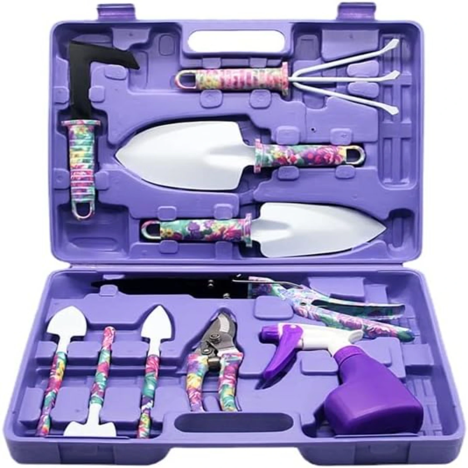 

Gardening Tool Set with High-Quality, Easy-to-Use Rake, Trowel, and More for Planting, Pruning, and Weeding - Upgrade Your Garde
