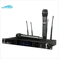 True Diversity UHF Wireless Headset/lavalier Microphone for Wireless Microphone/ Outdoor Performance Black Portable