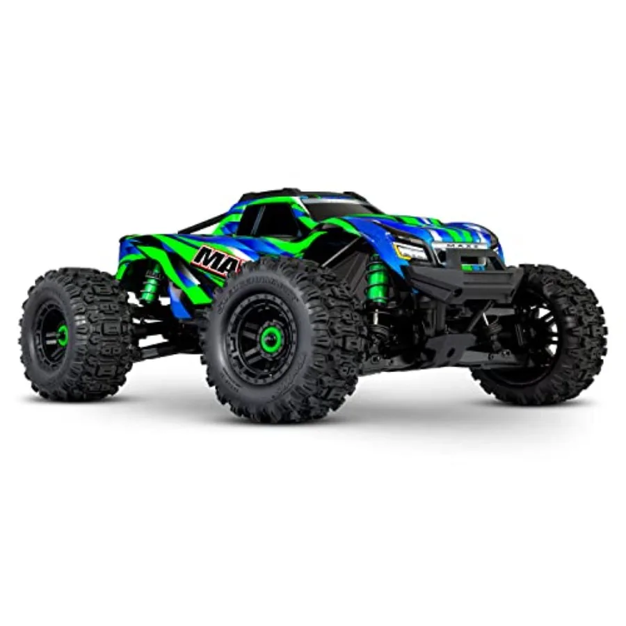 

Радиоуправляемая модель автомобиля Maxx Wide Green 1:10, монстр-трак 4WD RTR 2.4GHz