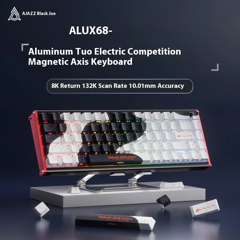 

AJAZZ ALUX68 Magnetic Axis Mechanical Keyboard All Aluminum CNC Contour Line Wired Gaming Esports Customized Hot Plug Office