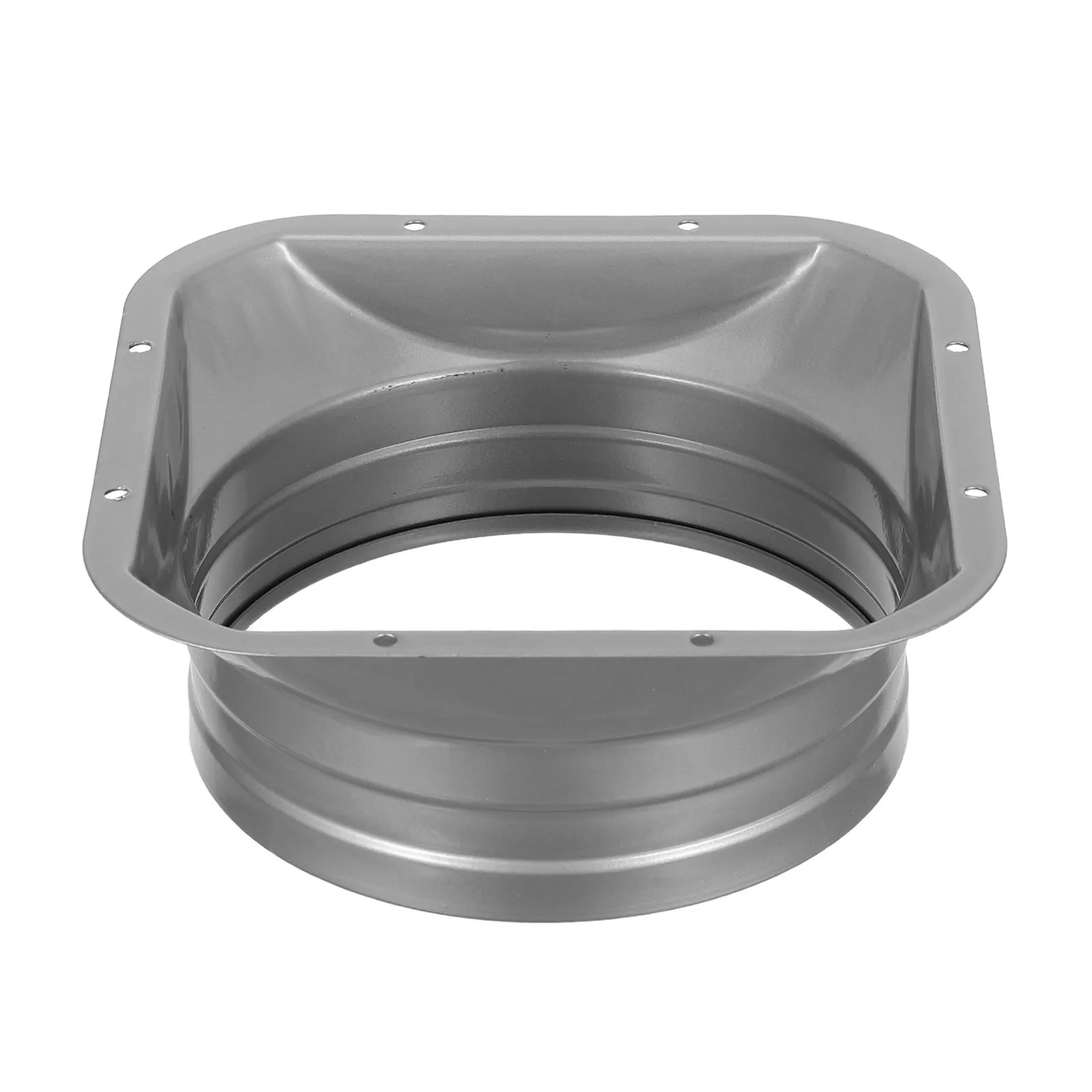 Duct Connector Flange 11 Square to Round Duct Pipe Connector Metal Ventilation Fitting for Air Conditioning System - view 3