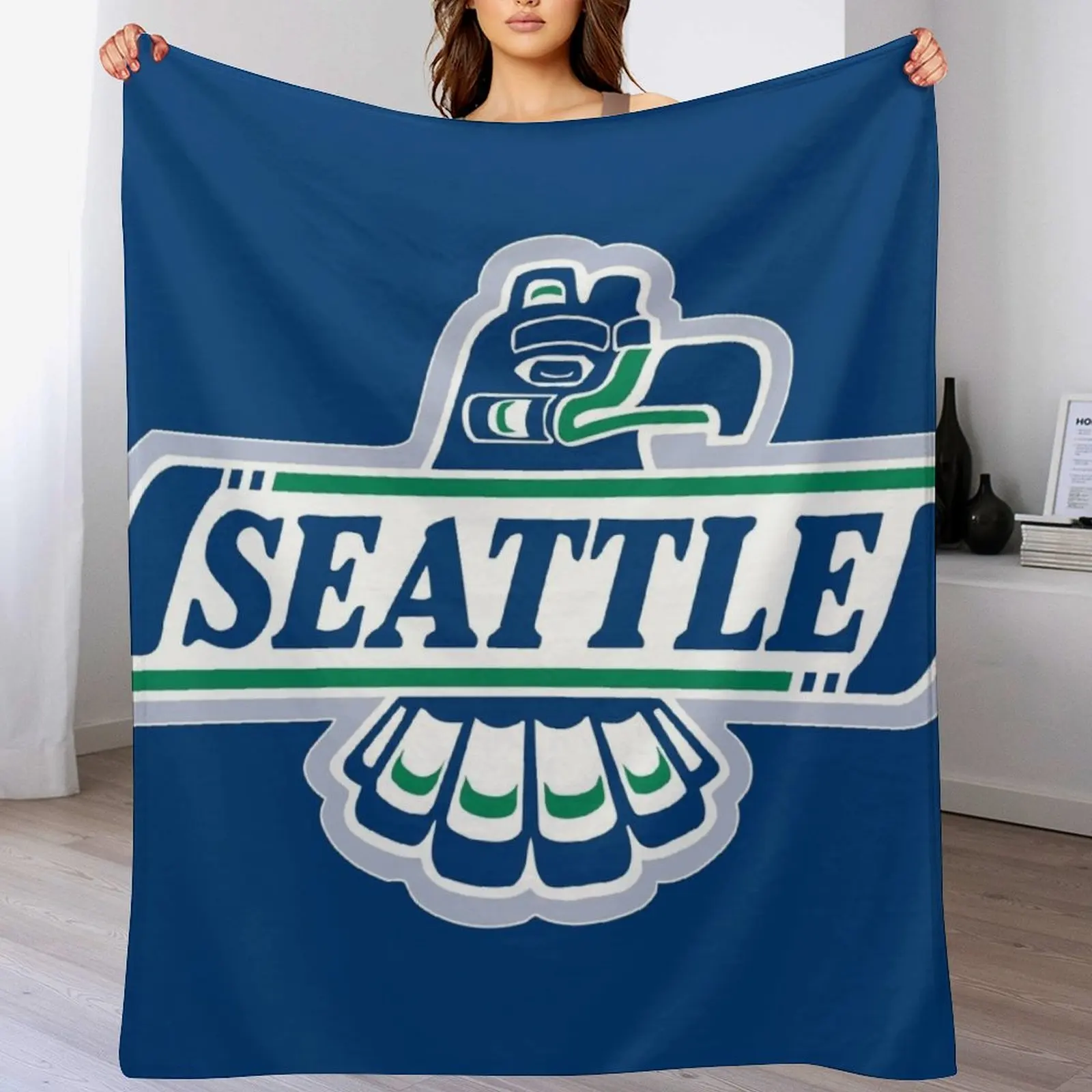 Seattle Thunderbirds icon Throw Blanket Blankets Sofas Of Decoration Polar Blankets