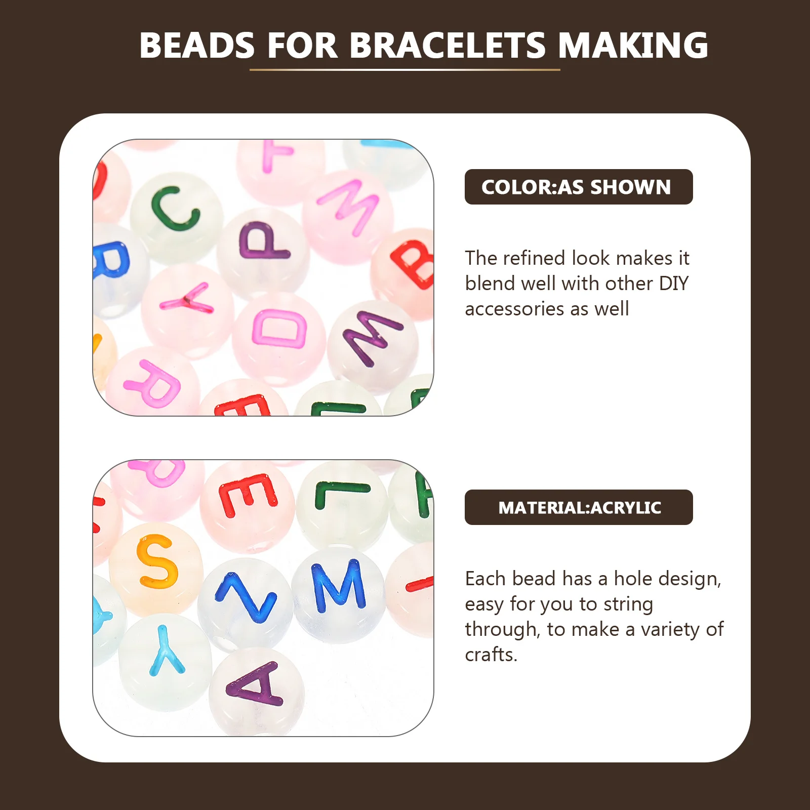 500 قطعة يتوهج في الظلام خرز زاهي الألوان الاكريليك السائبة فضفاض خزر عازل قلادة سوار صنع DIY بها بنفسك مجوهرات الحرف #2