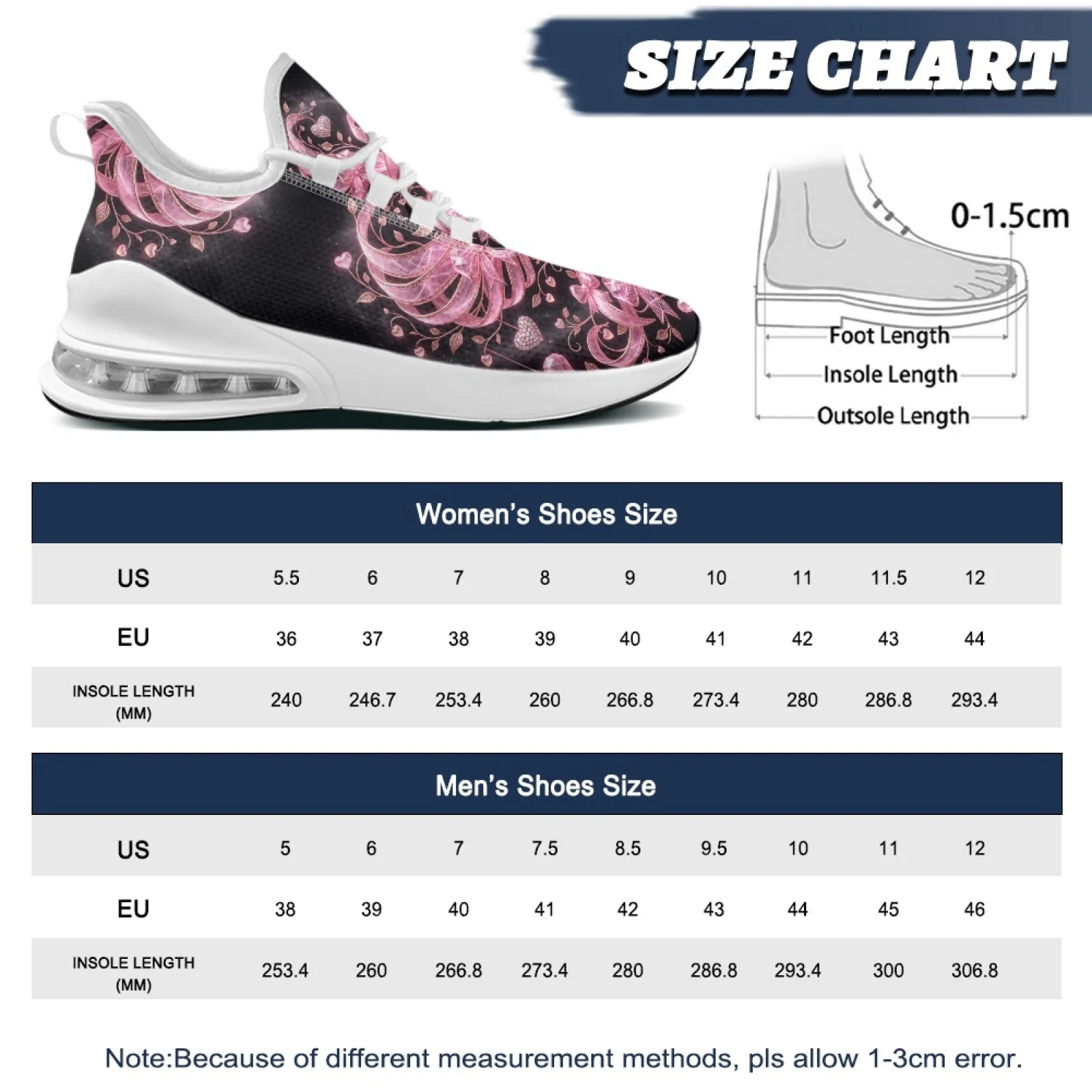 PENSTROLL ピンクハート柄の快適な女性用スポーツシュ - Breathable Mesh Athletic Shoes のレビューと価格
