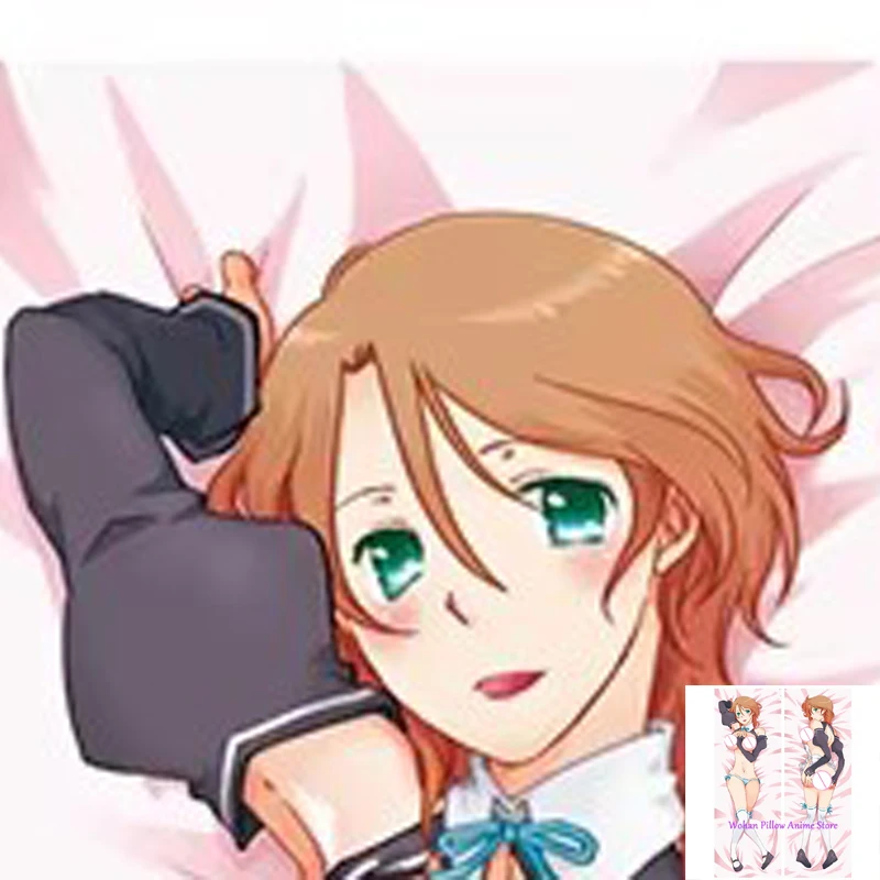 

Dakimakura Anime Pillow Cover Riho Futaba Double Sided Print Life-size Halloween Christmas Decoration