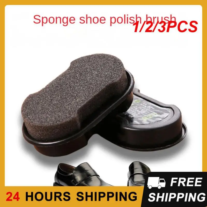 1/2/3PCS Shoe Wax Shoe Washer Double-sided Sponge Enhanced Gloss Shoe Polish Shoe Accessories Decontamination Shoe