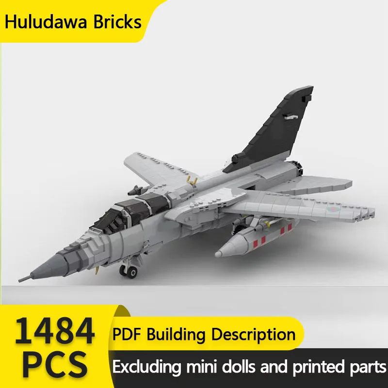 Popular Military Aircraft MOC Building Brick Tornado Super Jet Fighter Modular Technology Gift Holiday Assemble Child Toy Suit