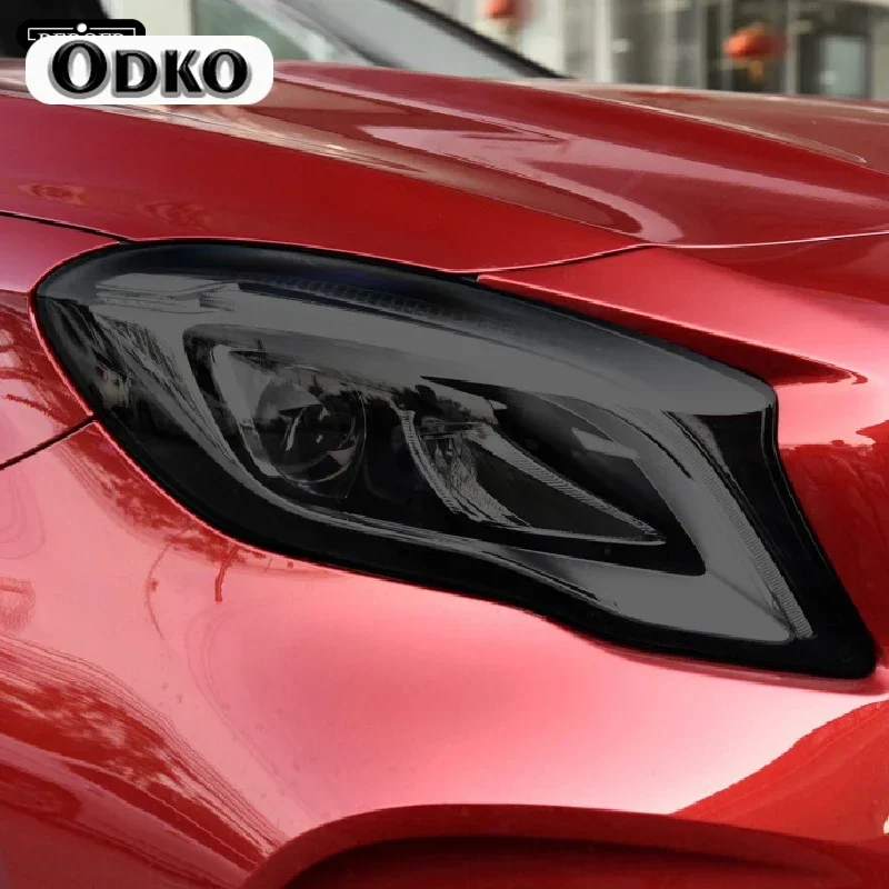 

Для Mercedes Benz GLA Class X156 H247 GLA45 AMG защитная пленка для фар автомобиля дымчатая черная прозрачная наклейка из ТПУ