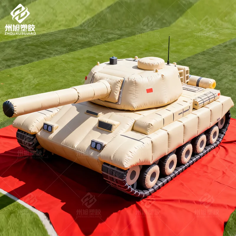 Giant Simulation Inflatable Warplane Model Tank Panzer Fighter Vehicle Rocket Launcher Decoy with Blower