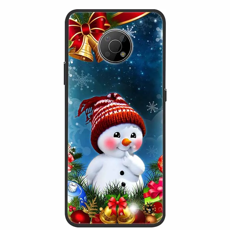 For Nokia G300 G400 G100 Christmas Case Soft Silicone TPU Phone Cases Back Cover For Nokia C200 C100 Xmas Gift Protector Fundas