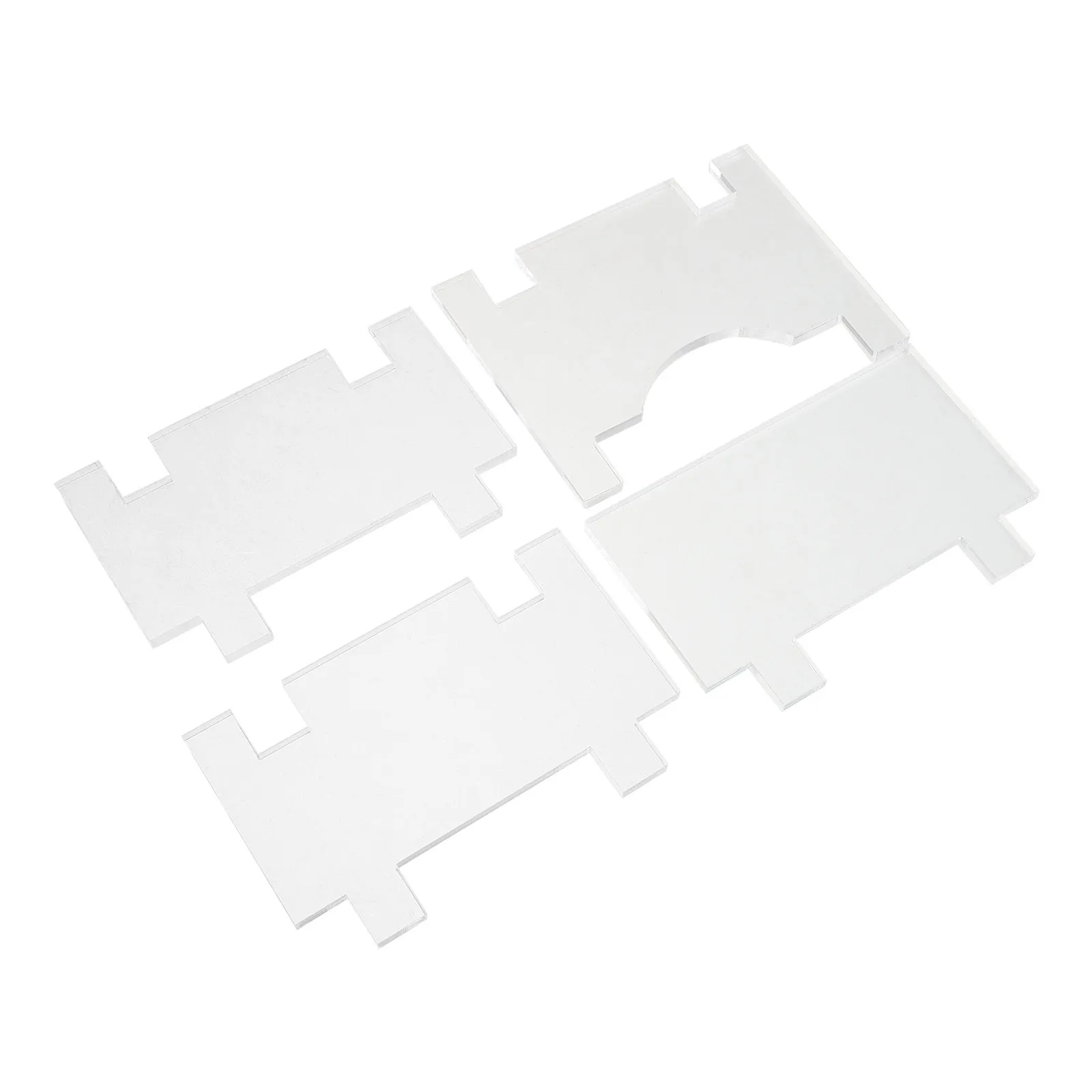 4Pcs Furniture Spacers Clear Wall Protector Couch Bed Stopper Sofa Guard Acrylic Adjustable Hardwood Floor Couch Bed Stopper