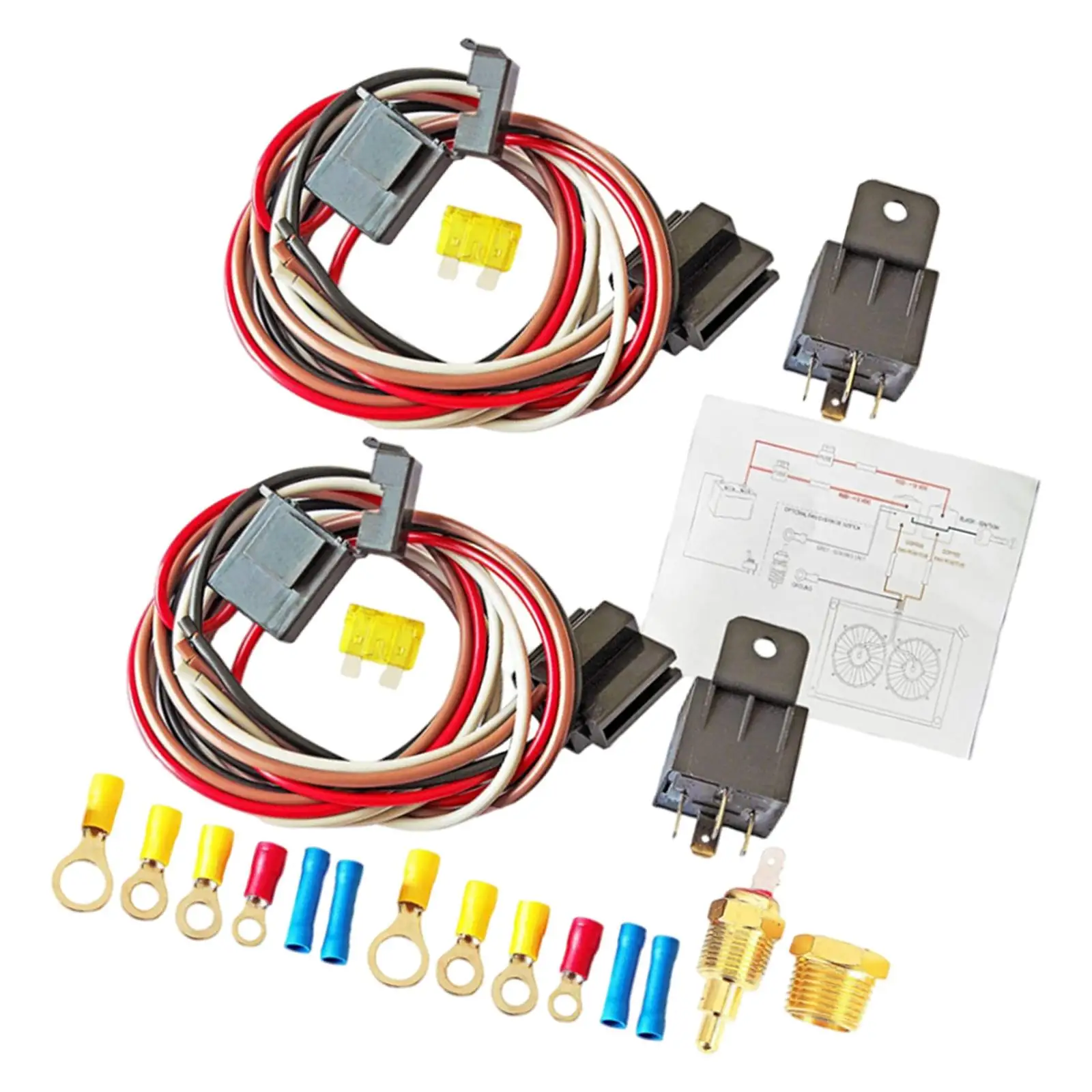 Esquirla 40 Amp Electric Fan Wiring Kit Accessories Replacement Parts