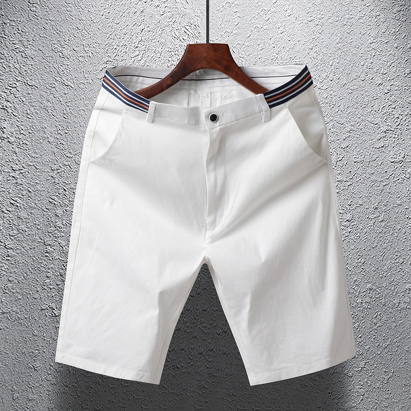 Fashion Solid Color Spliced Pockets Straight Casual Shorts Men's Clothing 2024 Summer New Loose High Waist All-match Knee Shorts