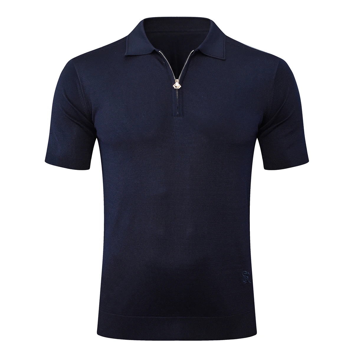 BILLIONAIRE OECHSLI polo shirt silk men 2025 New Casual breathable elastic short sleeve thin zipper comfortable big size M-5XL