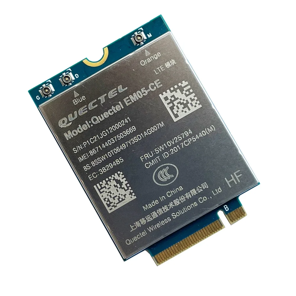 ワイヤレスwifiアンテナQuectel-EM05-CE,cat4g lte,FDD-LTE fru,5w10v25794,thinkp1 gen 5,x1,Extreme, 5用