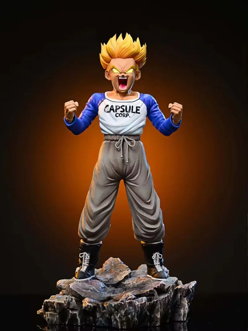 Figure Dragon Ball Z Trunks Figures Super Saiyan Trunks Model Replacement Head Pvc Statue Doll Ornament Kid Birthday Toys Gifts